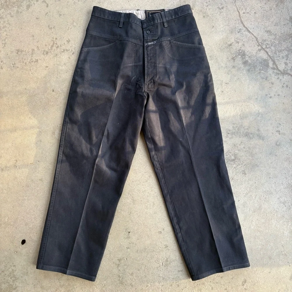 Marithe Francois Girbaud Black Canvas Pants Men’s 36L - Picture 1 of 10